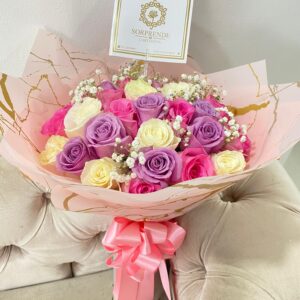 Bouquet de Rosas Tonos Pasteles