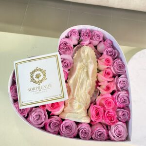 Caja de Corazón con Virgen