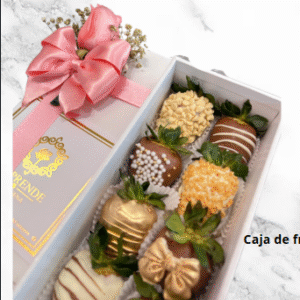Caja de Fresas con Chocolate